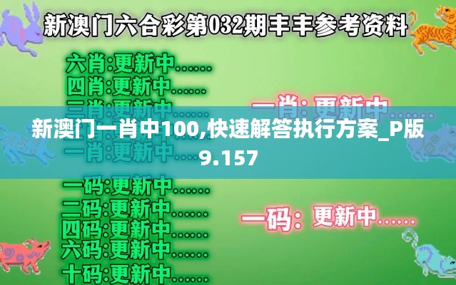 新澳门一肖中100,快速解答执行方案_P版9.157