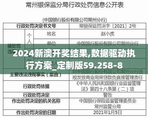 2024新澳开奖结果,数据驱动执行方案_定制版59.258-8