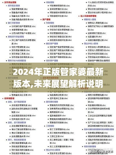 2024年正版管家婆最新版本,未来展望解析说明_Tablet88.619-3