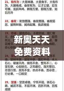 新奥天天免费资料四字成语,精细方案实施_旗舰版19.230-1