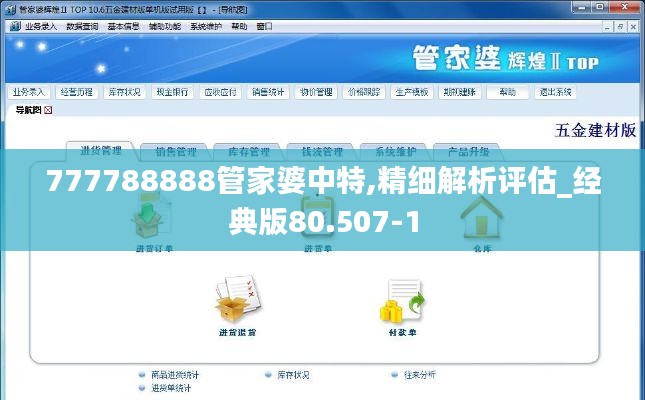 777788888管家婆中特,精细解析评估_经典版80.507-1