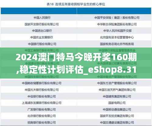 2024澳门特马今晚开奖160期,稳定性计划评估_eShop8.312-5