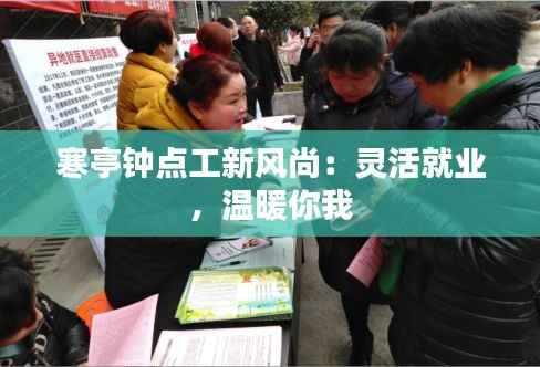 寒亭钟点工新风尚:灵活就业,温暖你我