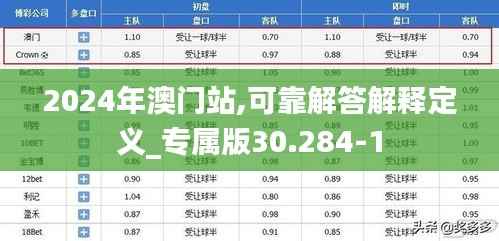 2024年澳门站,可靠解答解释定义_专属版30.284-1