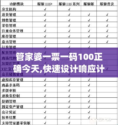 管家婆一票一码100正确今天,快速设计响应计划_特供款3.329