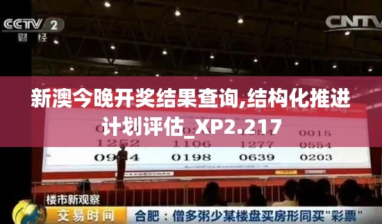 新澳今晚开奖结果查询,结构化推进计划评估_XP2.217