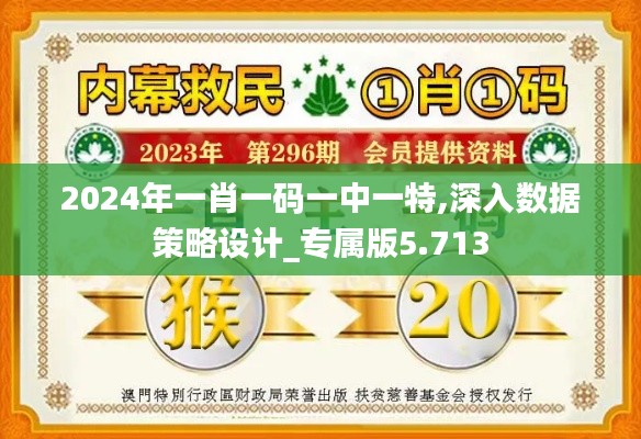 2024年一肖一码一中一特,深入数据策略设计_专属版5.713