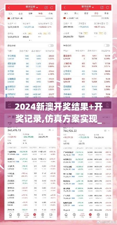 2024新澳开奖结果+开奖记录,仿真方案实现_2D8.471