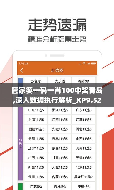 管家婆一码一肖100中奖青岛,深入数据执行解析_XP9.523