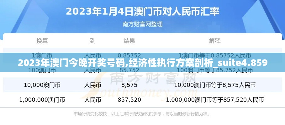 2023年澳门今晚开奖号码,经济性执行方案剖析_suite4.859