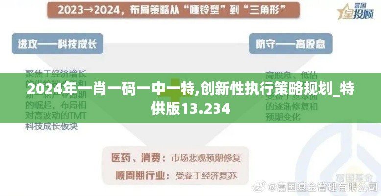 2024年一肖一码一中一特,创新性执行策略规划_特供版13.234