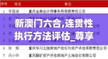 新澳门六合,连贯性执行方法评估_尊享版3.998