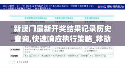 新澳门最新开奖结果记录历史查询,快速响应执行策略_移动版3.109