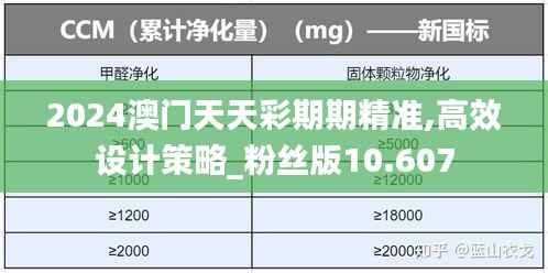 2024澳门天天彩期期精准,高效设计策略_粉丝版10.607