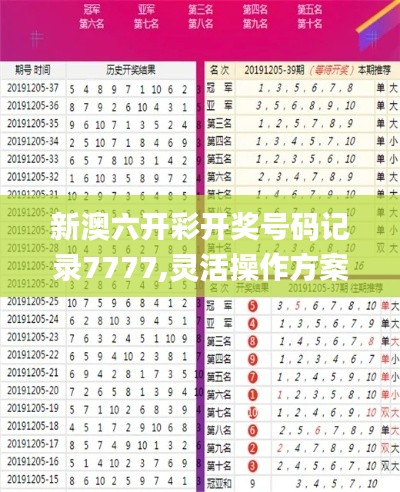 新澳六开彩开奖号码记录7777,灵活操作方案_YE版4.512