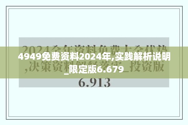 4949免费资料2024年,实践解析说明_限定版6.679