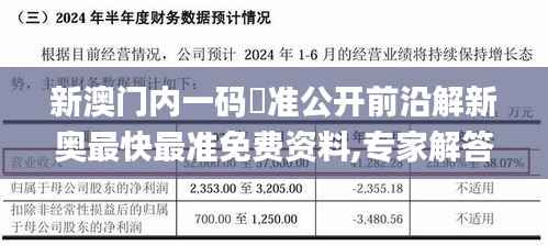新澳门内一码棈准公开前沿解新奥最快最准免费资料,专家解答解释定义_YE版3.781
