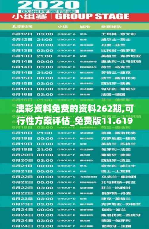 澳彩资料免费的资料262期,可行性方案评估_免费版11.619