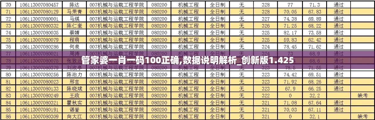 管家婆一肖一码100正确,数据说明解析_创新版1.425