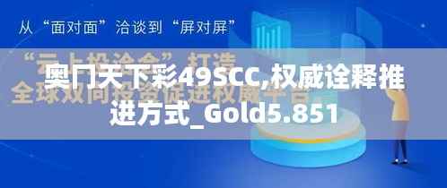 奥冂天下彩49SCC,权威诠释推进方式_Gold5.851