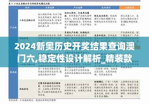 2024新奥历史开奖结果查询澳门六,稳定性设计解析_精装款8.287