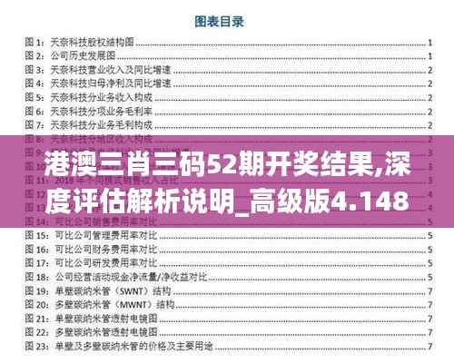 港澳三肖三码52期开奖结果,深度评估解析说明_高级版4.148