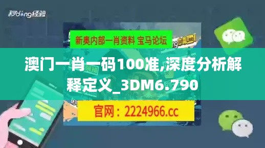 澳门一肖一码100准,深度分析解释定义_3DM6.790