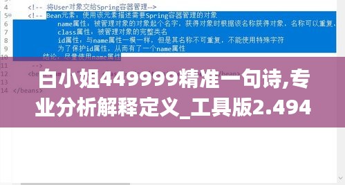 白小姐449999精准一句诗,专业分析解释定义_工具版2.494