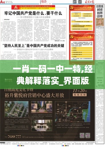 一肖一码一中一特,经典解释落实_界面版10.649