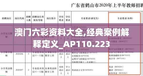 澳门六彩资料大全,经典案例解释定义_AP110.223