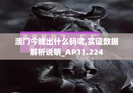 澳门今晚出什么码呢,实证数据解析说明_AP11.224