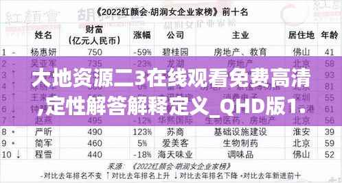 大地资源二3在线观看免费高清,定性解答解释定义_QHD版1.691