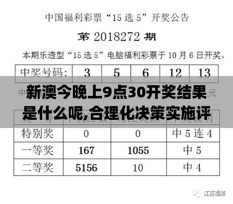 新澳今晚上9点30开奖结果是什么呢,合理化决策实施评审_4DM2.254
