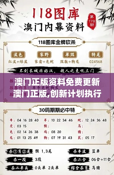 澳门正版资料免费更新澳门正版,创新计划执行_基础版2.762