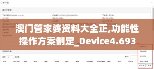 澳门管家婆资料大全正,功能性操作方案制定_Device4.693