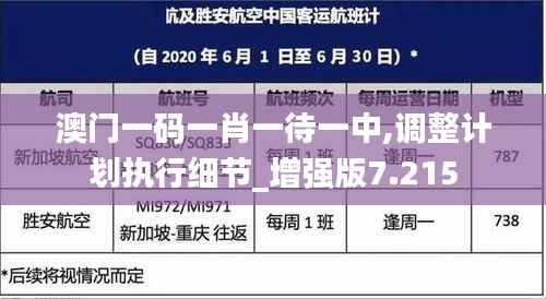 澳门一码一肖一待一中,调整计划执行细节_增强版7.215