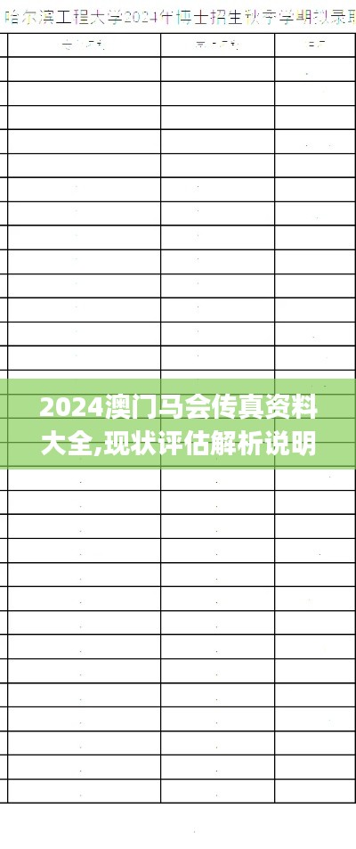 2024澳门马会传真资料大全,现状评估解析说明_HD8.334