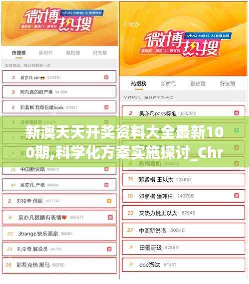 新澳天天开奖资料大全最新100期,科学化方案实施探讨_Chromebook4.755