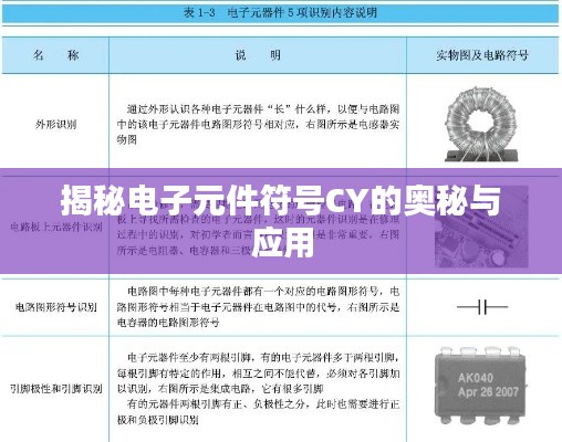 揭秘电子元件符号CY的奥秘与应用