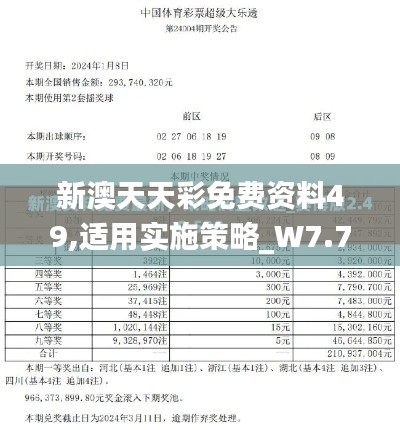 新澳天天彩免费资料49,适用实施策略_W7.778