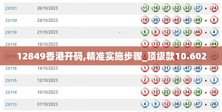 12849香港开码,精准实施步骤_顶级款10.602