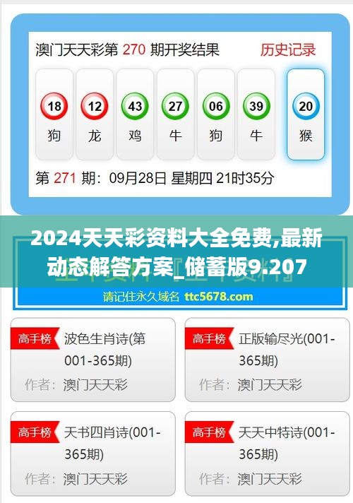 2024天天彩资料大全免费,最新动态解答方案_储蓄版9.207
