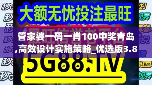 管家婆一码一肖100中奖青岛,高效设计实施策略_优选版3.853