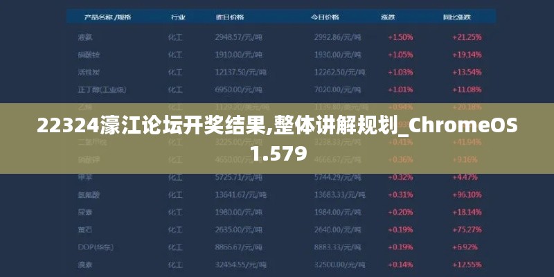 22324濠江论坛开奖结果,整体讲解规划_ChromeOS1.579