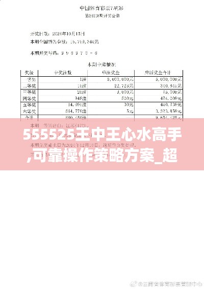 555525王中王心水高手,可靠操作策略方案_超值版9.660
