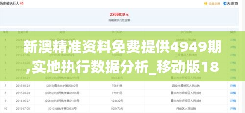 新澳精准资料免费提供4949期,实地执行数据分析_移动版18.604