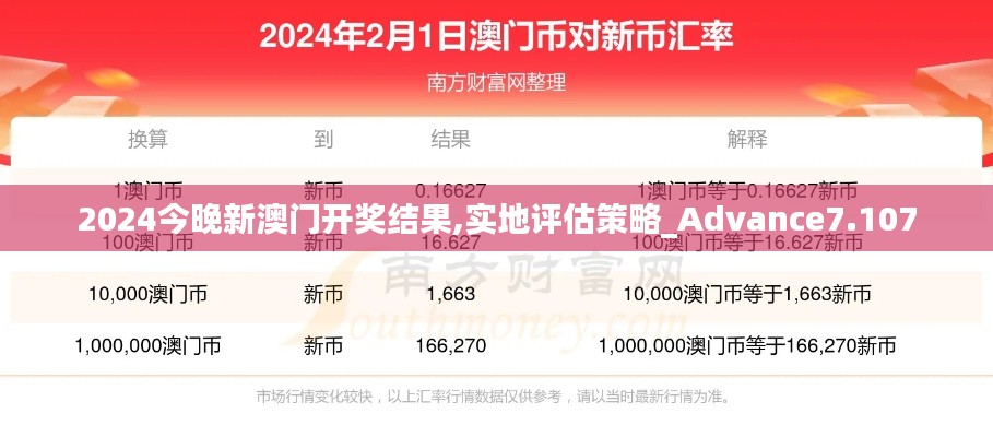 2024今晚新澳门开奖结果,实地评估策略_Advance7.107