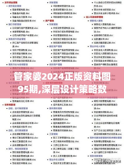 管家婆2024正版资料图95期,深层设计策略数据_潮流版9.882