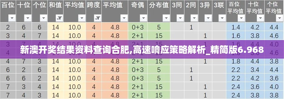 新澳开奖结果资料查询合肥,高速响应策略解析_精简版6.968