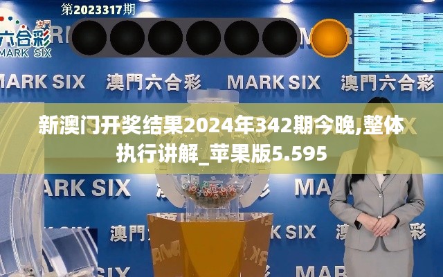 新澳门开奖结果2024年342期今晚,整体执行讲解_苹果版5.595